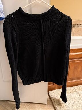 La Ligne Black Crewneck Knit Sweater